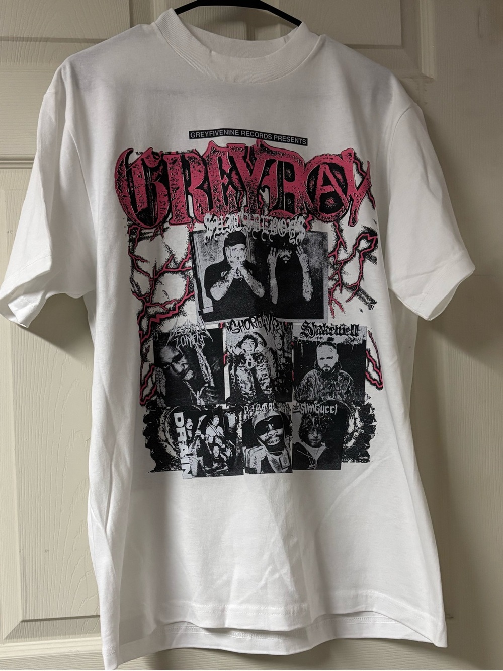 White greyday tour tee 2026